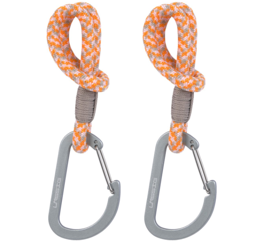 [549406] Laessig | Tassenhaak Cas Mix Stroller Hooks Cord Beige/Orange/Lavender
