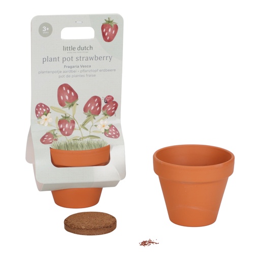 [549582] Little Dutch | Educatief Speelgoed Plantenpotje Aardbei
