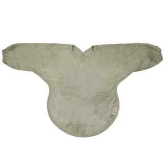 [549630] Timboo | Slabbetje met Mouwen Drukknopensluiting Bamboe Whisper Green Groen 36x34cm
