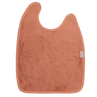 [549631] Timboo | Slabbetje XXL Bamboe Sunrise Orange uni drukknopensluiting 37x50cm 