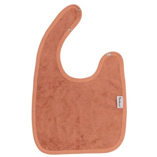 [549632] Timboo | Slabbetje Drukknopensluiting Bamboe Sunrise Orange 26x38cm