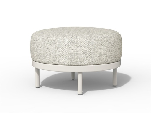 [549651] Tierra | Fresca Lounge Hocker/ Coffee Table Creme White 70 cm Ø x 41 cm