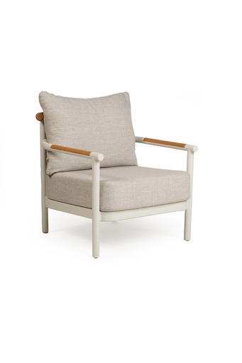 [549652] Hiuri Lounge Chair Creme White 73 x 84 x 76,5 cm