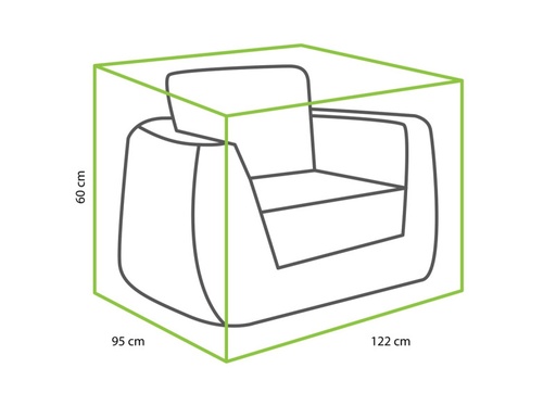 [549655] Cover For Wakkanda Lounge Chair 122 x 95 x 60 cm