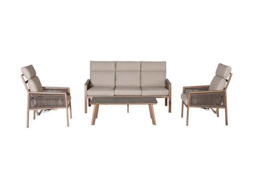 [549658] Antonio Lounge Sofa Set Woodlook