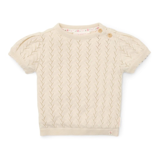 Little Dutch | Pull Fairy Garden Gebreid Korte Mouw Creme