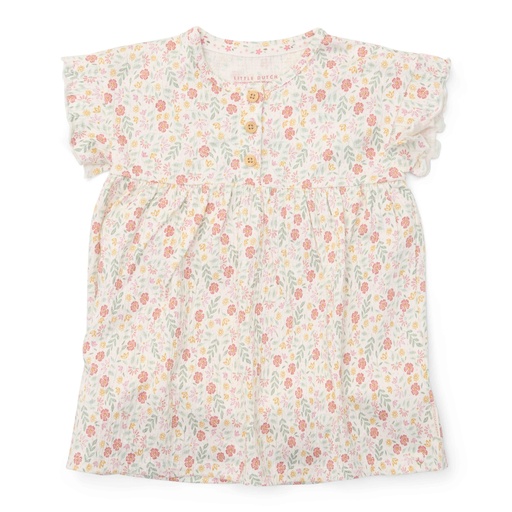 Little Dutch | Jurk Fairy Garden Korte Mouw Creme