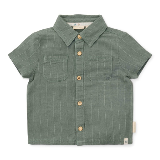 Little Dutch | Blouse Forest Friends Korte Mouw Green