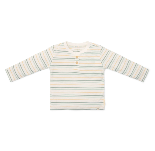 Little Dutch | T-Shirt Forest Friends Lange Mouw Multi Stripe 