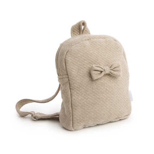 [550330] Living Nature | Rugzak Céline in losange camel - Bijhorende strik voor rugzak wordt los meegeleverd. 