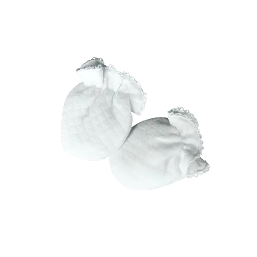 [550368] Living Nature | Krabwantjes Lux in losange wit 0-3 M