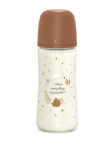 [550486] Suavinex |  WONDERLAND - FLES 360ML - FOPSPEEN SXPro L - Camel
