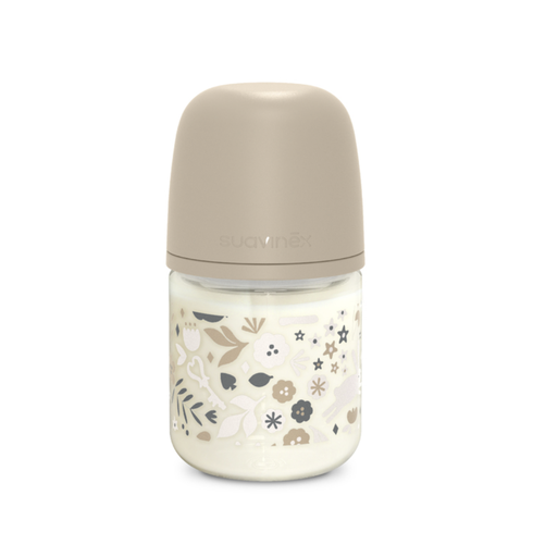 [550487] Suavinex |  WONDERLAND - GLAZEN FLES 120ML - FOPSPEEN SXPro S - Beige