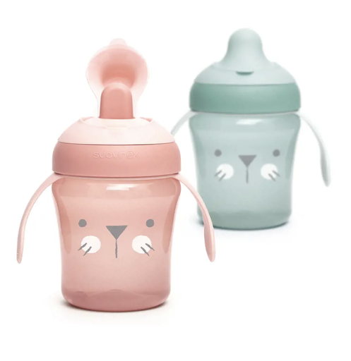 [550512] Suavinex |  WONDERLAND - LEERBEKER 200ML - KLEUREN ROZE EN BLAUW GEMENGD