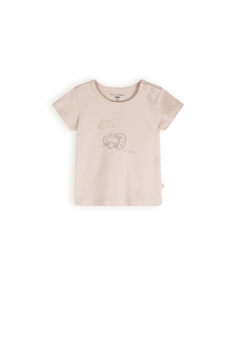 Petite Maison x Nono | T-Shirt Kai Korte Mouw Oatmeal Trein