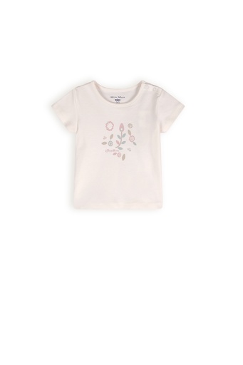 Petite Maison x Nono | T-Shirt Kai Korte Mouw Natural White Bloemen