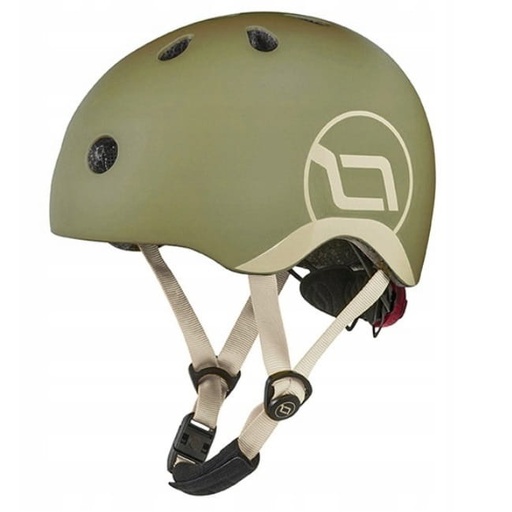[550779] FIETSHELM, 45-51 cm, XS, olive, Glue on constructie, Hardshell constructie, met draaiknop, met padding