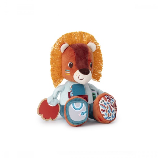 [550824] Lilliputiens | Activiteitenknuffel Jack Multi-Activiteitenleeuw 