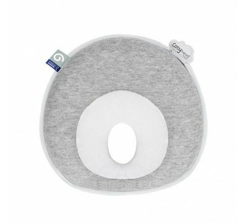 [550845] Babymoov | Hoofdkussen Cosyhead Fresh   Smokey grijs/wit 24x25x4.5cm