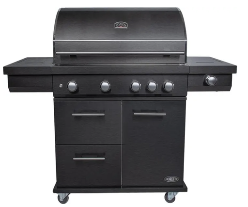[550859] Boretti | Barbecue Imperatore Nero 4-branders Gas
