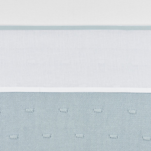 [438129] Meyco | Hoeslaken Bies Licht Blauw 100x150cm