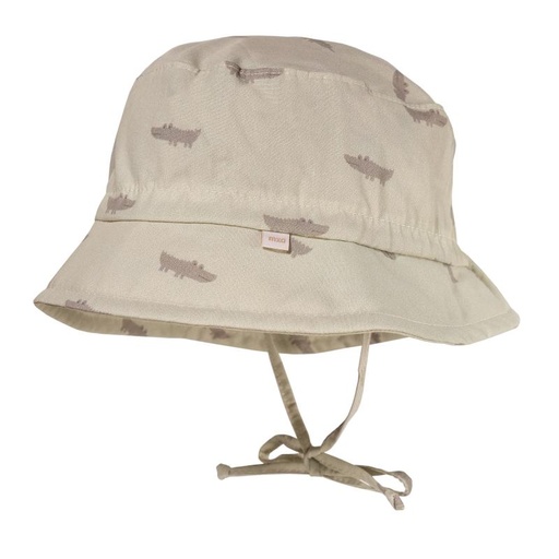 Maximo | Muts Zonnehoedje All Over Krokodil Beige