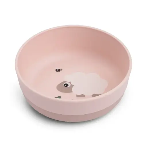 [551277] Done by Deer | Kom Tiny Farm Foodie Bowl Powder Schaap Roze 