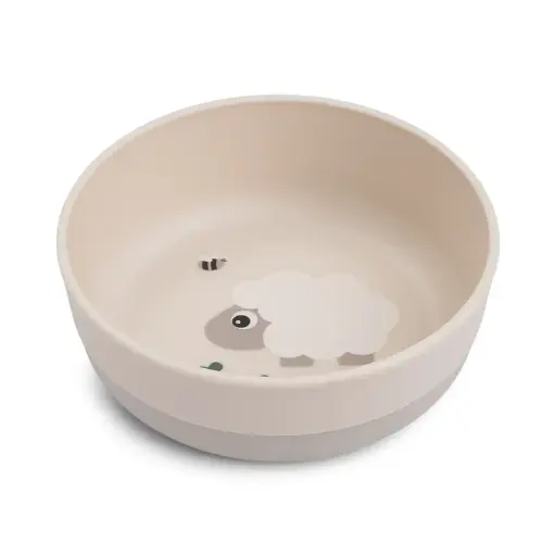 [551278] Done by Deer | Kom Tiny Farm Foodie Bowl Sand Schaap Beige