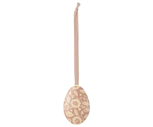 [551351] Maileg | Easter egg ornament, Flowers - Dark powder