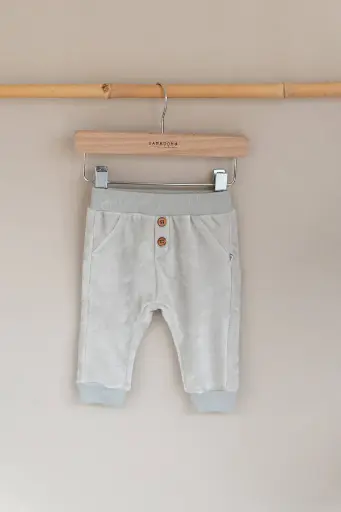 Bamboom | Broek Grigio Ghiaccio Velvet Grijs