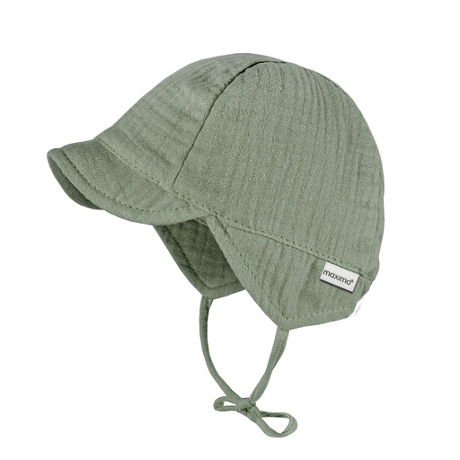 Maximo | Muts Zonnehoedje Muslin Groen