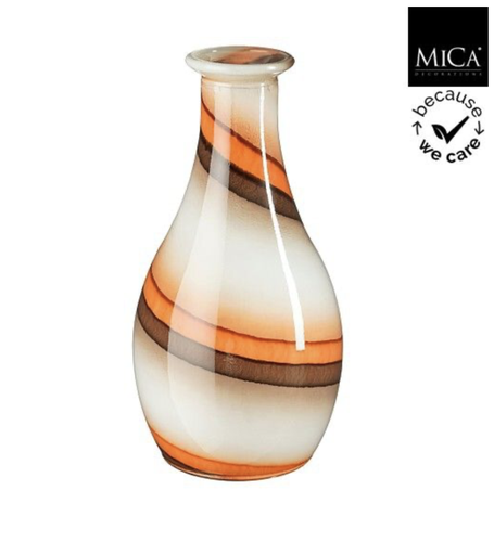 [551704] Mica | Vaas Lomar Recycled Glas Bruin H40cm
