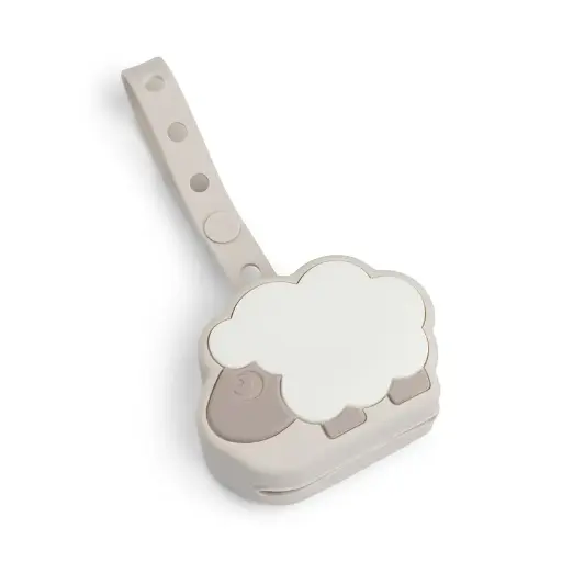 [551717] Done By Deer | Fopspeenhouder Sheepy Sand Siliconen Schaap