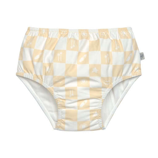 Laessig | Zwemslip Check Pattern Vanilla/Sea Salt Zwemluier