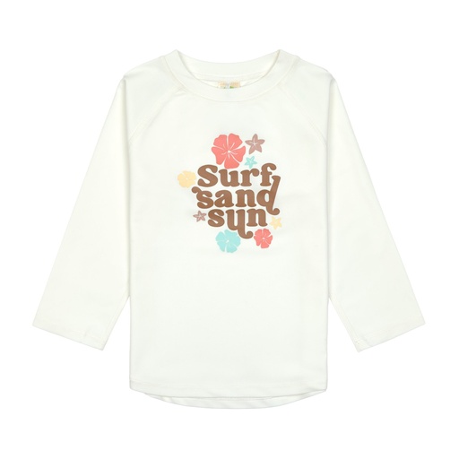Laessig | Zwemshirt Rashguard Flowers Sea Salt Lange Mouw