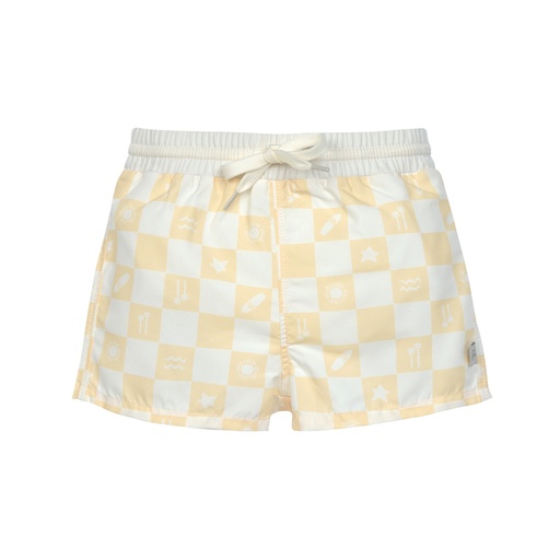 Laessig | Zwemshort Check Pattern Vanilla/Sea Salt