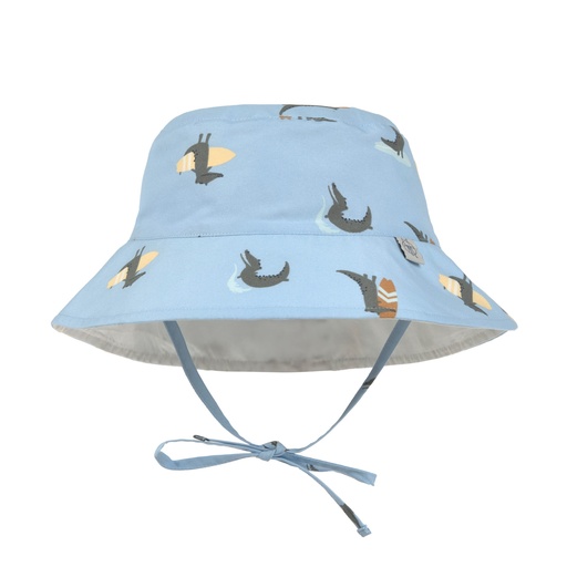 Laessig | Zwemhoedje Crocodile Sky Blue Sun Protection Bucket Hat