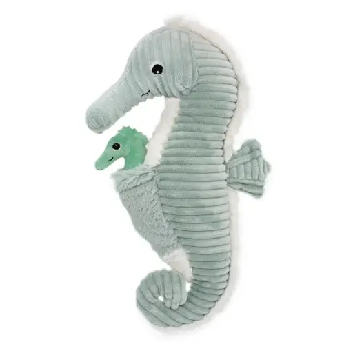 [552017] Les Ptipotos | Knuffel Plushe Papadou The Seahorse Papa & Baby Mint