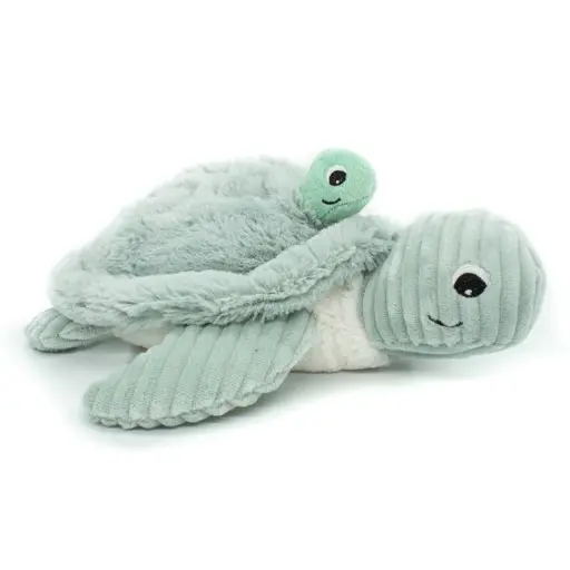 [552019] Les Ptipotos | Pluche Knuffel Sauvenou Turtle Mama & Baby Mint