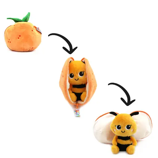 [552034] Flipetz | Knuffel Pluche Buzzet The Bee/Tangerine 
