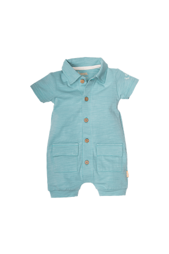 Bess | Kruippak Playsuit Pocket Aqua