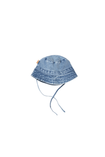 Bess | Muts Zonnehoedje Jog Denim Stone Wash