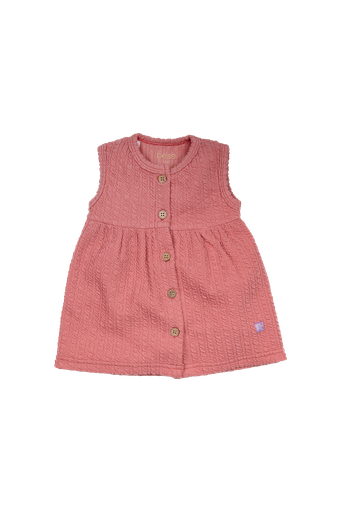 Bess | Jurk Crinkle Terra Mouwloos
