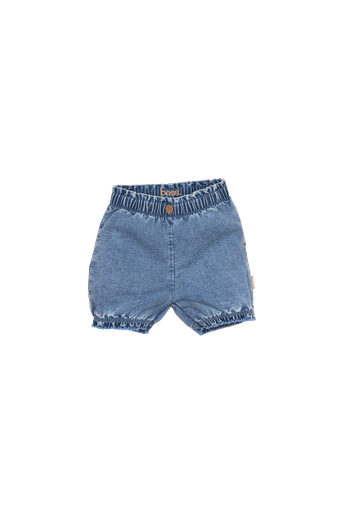 Bess | Short Jog Denim Stone Wash Knoop 