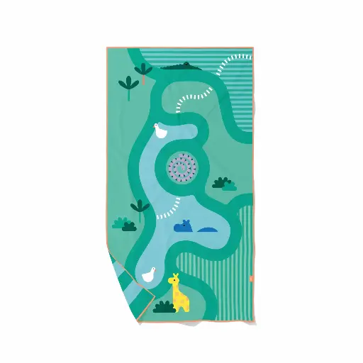 [552573] Quut | Strandhanddoek Playtowel M Safari 140x70cm