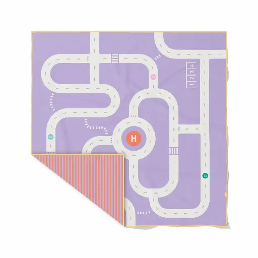 [552591] Quut | Strandhanddoek Play Towel Xl Road Lavender ( 180cm x 180cm )