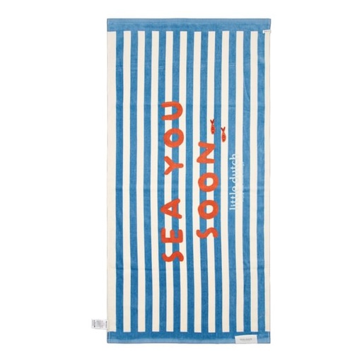 [552595] Little Dutch | Badlaken Ocean Sea Life Ocean Blue 60x120cm