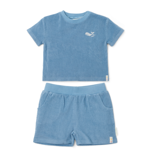 Little Dutch | Outfit Boys Ocean Sea Life Ocean Blue 2-delig