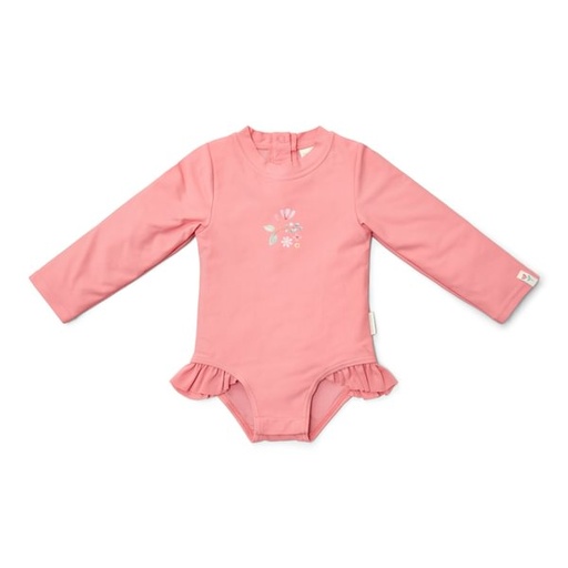 Little Dutch | Badpak Girls Sunny Flowers Rouge
