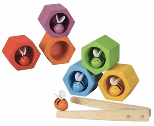 [552888] Plan Toys | Educatief Speelgoed Bijenkorf Beehives Sorteerspel +3jr 